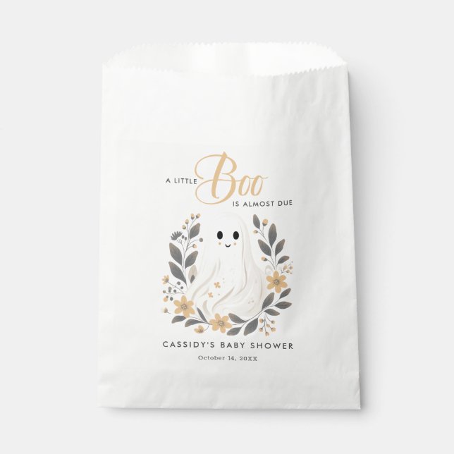 Little Boo Boho Ghost Halloween Baby Shower Geschenktütchen (Vorderseite)