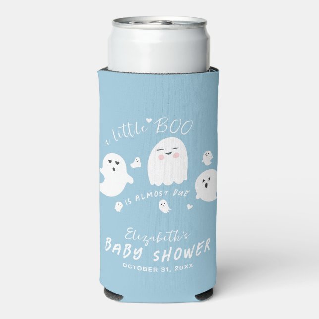 Little Boo Boy Halloween Kinderdusche Selters Dosenkühler (Seltzer Rückseite)
