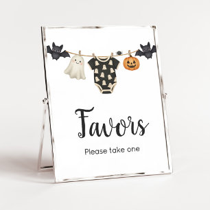 Little Boo Clothesline Baby Duwer favorisiert Schi Poster
