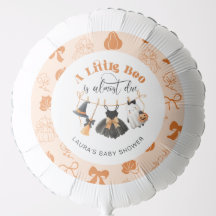 Little Boo Clothesline Bow Orange Baby Dusche