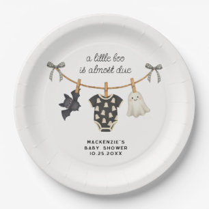 Little Boo Clothesline Halloween Baby Dusche Pappteller