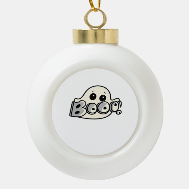 Little Boo Creative Lässig Keramik Kugel-Ornament (Vorderseite)