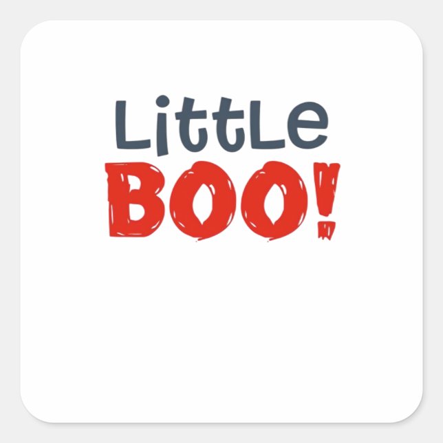 Little Boo Creative Lässig Quadratischer Aufkleber (Vorderseite)