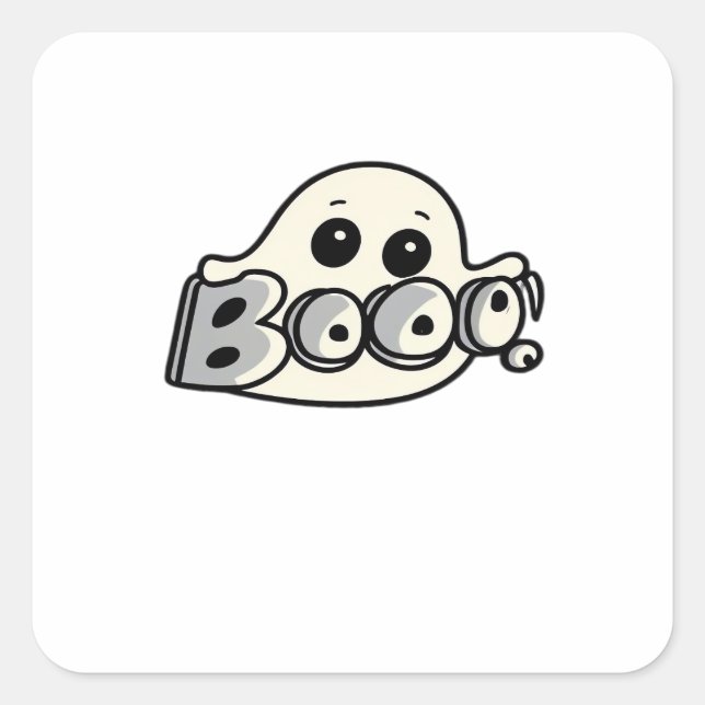 Little Boo Creative Lässig Quadratischer Aufkleber (Vorderseite)