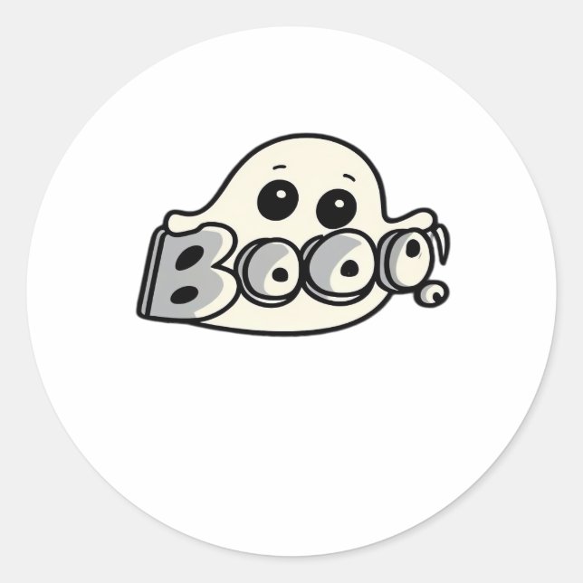 Little Boo Creative Lässig Runder Aufkleber (Vorderseite)