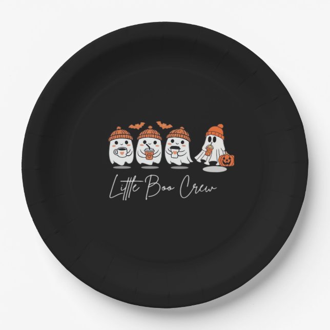 Little Boo Crew Minimal Clean Design Pappteller (Vorderseite)