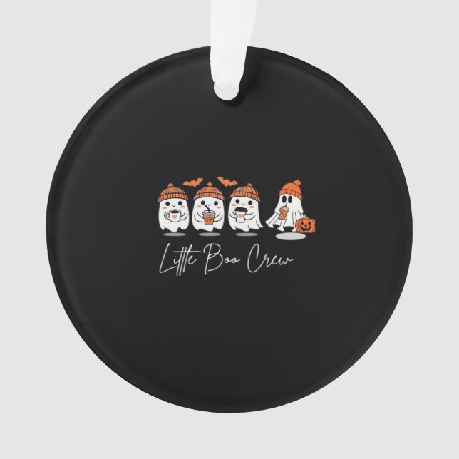 Little Boo Crew Minimal sauberes Design Ornament (Vorderseite)