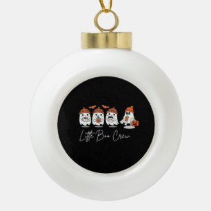 Little Boo Crew Minimales Sauberes Design Keramik Kugel-Ornament