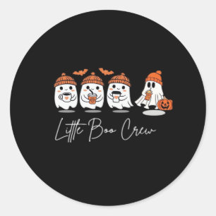 Little Boo Crew Minimales Sauberes Design Runder Aufkleber