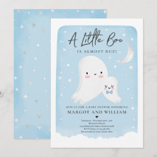 Little Boo Dusche Halloween Ghost Baby Dusche Einladung