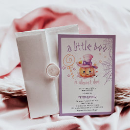 Little boo Fast Due Halloween Baby Girl Dusche Einladung