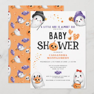 Little Boo Fast wegen Niedlicher Halloween-Kinderd Einladung