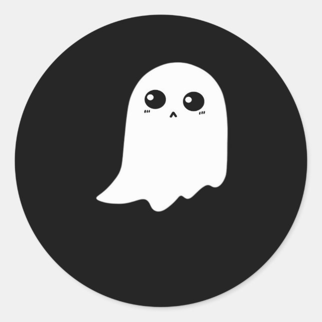 Little Boo Funny Meme Runder Aufkleber (Vorderseite)