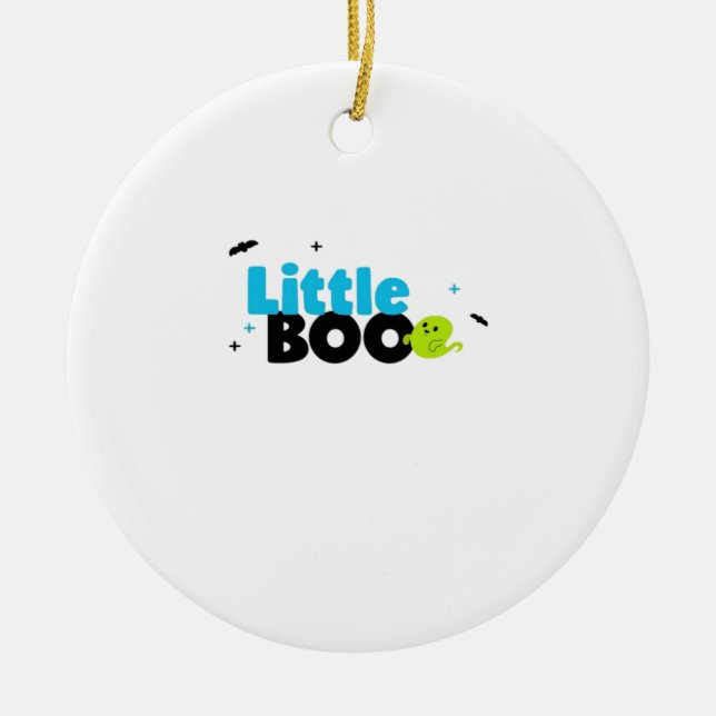 Little Boo Funny Retro Keramik Ornament (Vorne)