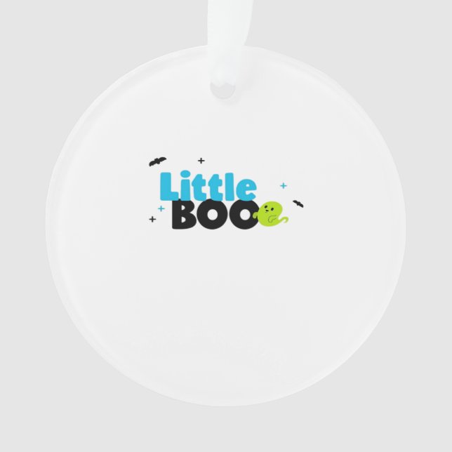 Little Boo Funny Retro Ornament (Vorderseite)