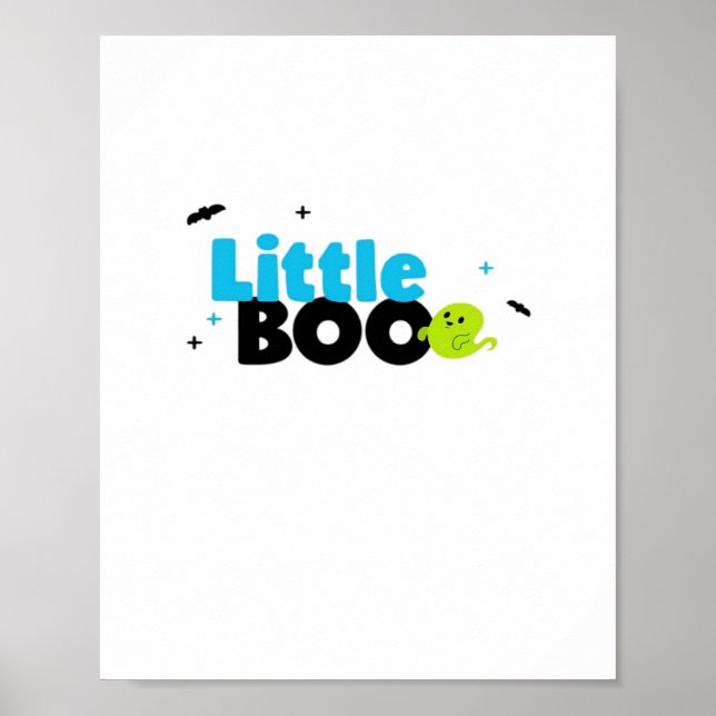 Little Boo Funny Retro Poster (Vorne)