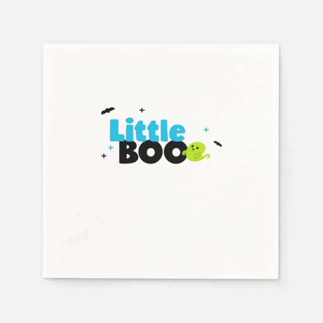 Little Boo Funny Retro Serviette (Vorderseite)