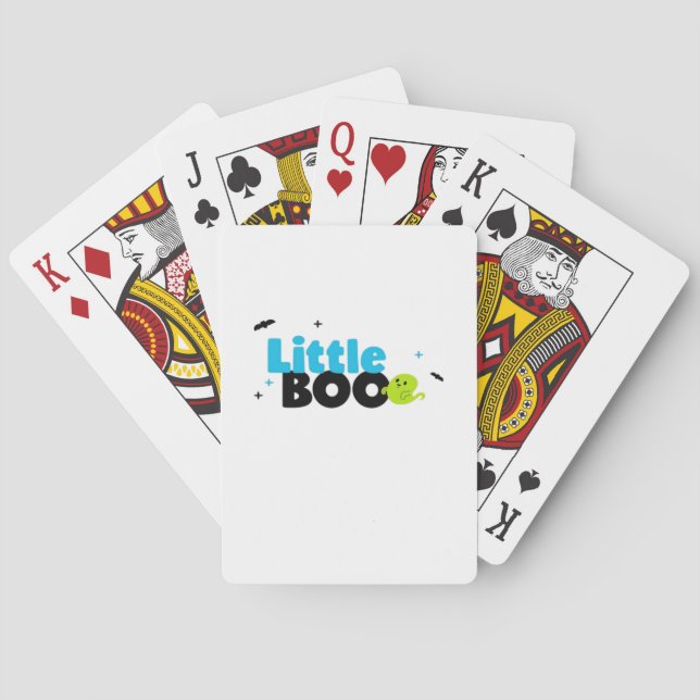 Little Boo Funny Retro Spielkarten (Rückseite)