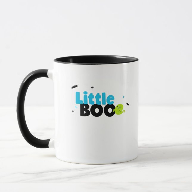 Little Boo Funny Retro Tasse (Links)