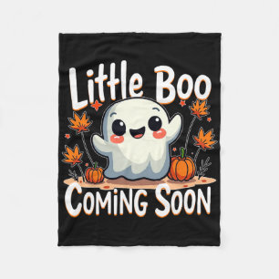 Little Boo Funny und Niedliche Halloween Schwanger Fleecedecke
