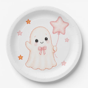 Little Boo Geist Mädchen Halloween-Baby-Party Pappteller