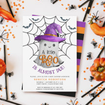 Little BOO Geist und Streifen Halloween Babydusche