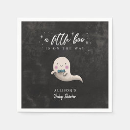 Little Boo Ghost mit Bow Krawatte Baby Dusche Serviette