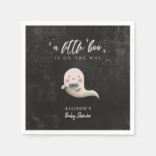 Little Boo Ghost mit Bow Krawatte Baby Dusche Serviette