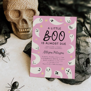 Little Boo Ghost Stars Girl Babydusche Einladung