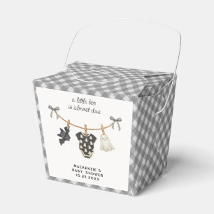 Little Boo Gingham Halloween Baby Shower Geschenkschachtel