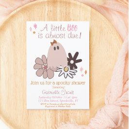 Little Boo Girl Baby Dusche Einladung