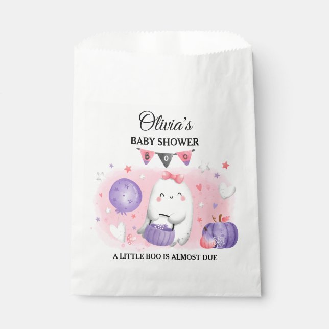 Little Boo Girl Halloween Baby Shower Fevor Bags Geschenktütchen (Vorderseite)