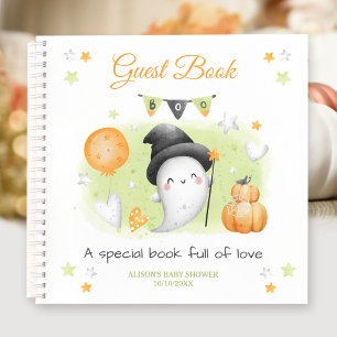 Little Boo Green Orange Baby shower Livre d'or