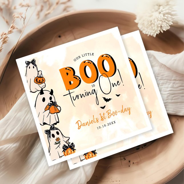 Little Boo Halloween 1. Geburtstag Serviette (Von Creator hochgeladen)