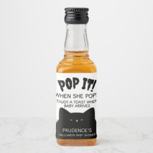 Little Boo Halloween Baby Dusche Alkoholflaschenetikett