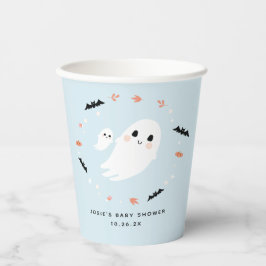 Little Boo Halloween Baby Dusche blaue Papiertasse Pappbecher