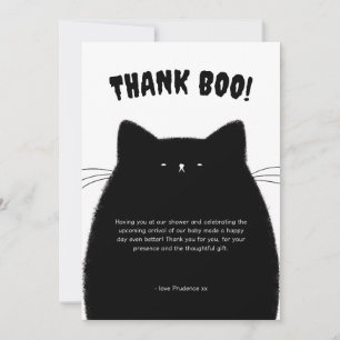 Little Boo Halloween Baby Dusche Dankeskarte