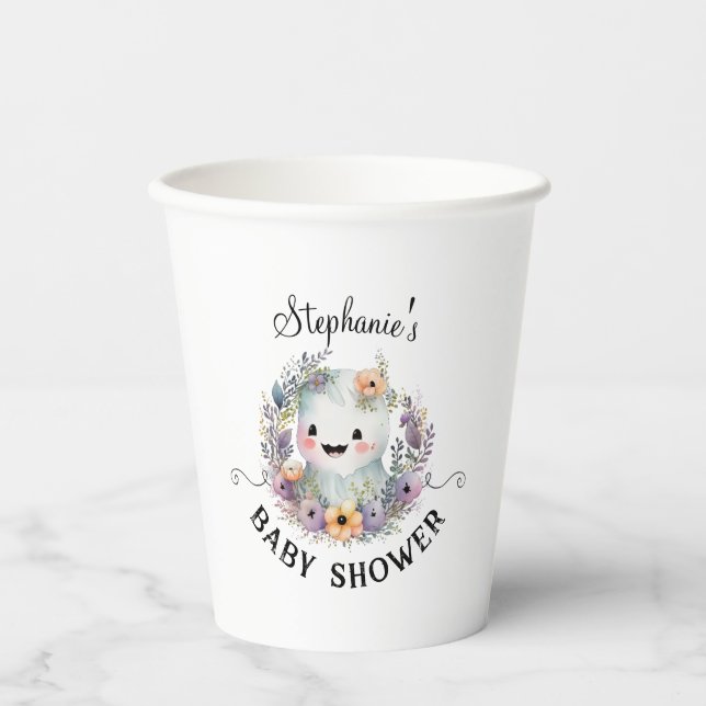 Little Boo Halloween Baby Dusche Dekorpapier Cups Pappbecher (Vorderseite)
