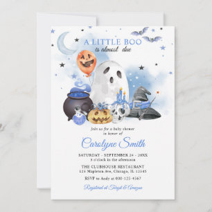 Little Boo Halloween Baby Dusche Einladung