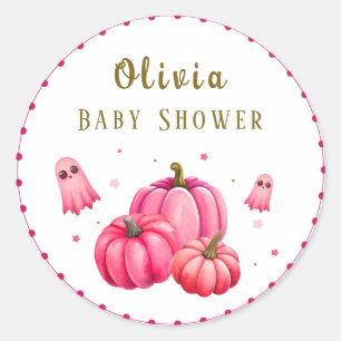 Little Boo Halloween Baby Dusche Runder Aufkleber