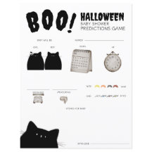 Little Boo Halloween Baby Shower Predictions Spiel