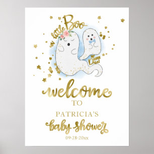 Little Boo Halloween Baby Shower Willkommensschild Poster