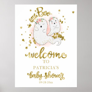 Little Boo Halloween Baby Shower Willkommensschild Poster