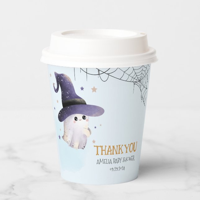 Little Boo Halloween Babydusche Pappbecher (Vorderseite)