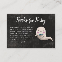 Little Boo Halloween Boy Baby Shower Buchanfrage Begleitkarte