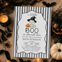 Little Boo Halloween-Geist-Baby-Einladung zur Baby