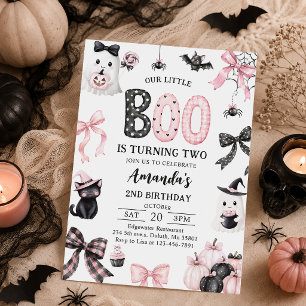 Little Boo Halloween-Geist Geburtstagseinladung Einladung