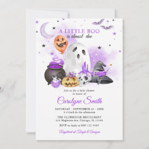 Little Boo Halloween Gender Neutral Baby Dusche Einladung