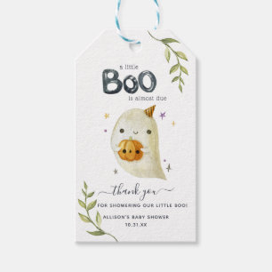 Little Boo Halloween Geschenk zur Babyparty als Geschenkanhänger
