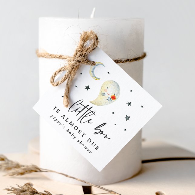 Little Boo Halloween Ghost Baby Dusche Geschenkanhänger (Von Creator hochgeladen)